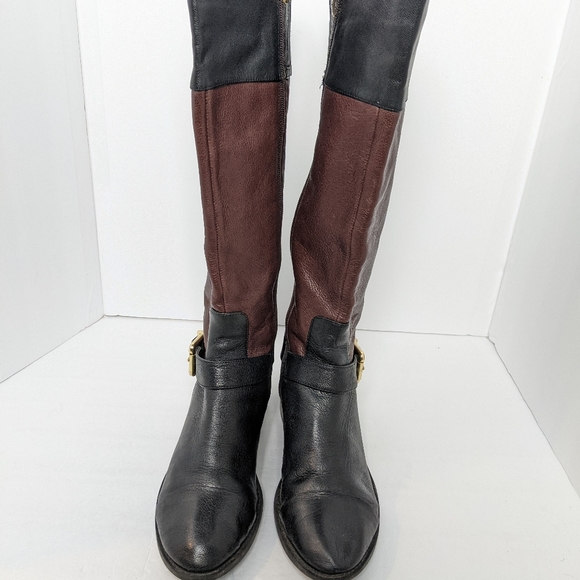 Vince Camuto two tone leather boots - Picture 7 of 16